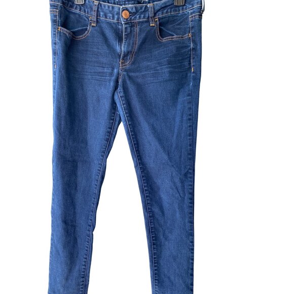 American Eagle Outfitters Super Stretch Womens Denim Jeans Size 8 Blue - Picture 1 of 5